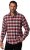 JP1880 Shirt Flannel Checked Long Sleeve Red TALL - VÊTEMENTS HOMME MT-6XLT - Vêtements Tall Homme