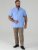 D555 James Chemise Oxford Manches Courtes TALL Bleu Ciel - TALL chemises - 