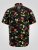 D555 Gordon Hawaiian AOP Cuvan Collar Resort Short Sleeve Black - Chemises - Chemises Grandes Tailles Hommes