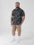 D555 Rick Geometric Print Short Sleeve Shirt Navy - Chemises - Chemises Grandes Tailles Hommes