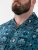 D555 Hawkins Printed Cuban Collar Resort Short Sleeve Shirt Teal - Chemises - Chemises Grandes Tailles Hommes