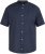 North Latitude 61109 Chemise Manches Courtes à Col Mao Bleu Marine - Chemises - Chemises Grandes Tailles Hommes