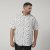 North Latitude 61111 Chemise en Lin Imprimée Manches Courtes Blanc - Chemises - Chemises Grandes Tailles Hommes