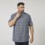 North Latitude 61114 Chemise Jersey Imprimé Intégral Bleu Marine - Chemises - Chemises Grandes Tailles Hommes