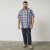 North Latitude 61115 Chemise à Carreaux Coupe Extra-Longue Bleu Marine - Chemises - Chemises Grandes Tailles Hommes