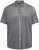 North Latitude 61116 Chemise Piqué Chinée Manches Courtes Gris - Polos - Polos homme grande taille