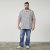 North Latitude 61313 Chemise en Viscose à Col Cubain Gris - Chemises - Chemises Grandes Tailles Hommes