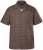 JP1880 Boxy Cuba Short Sleeve Shirt Brown - Chemises - Chemises Grandes Tailles Hommes