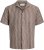Jack & Jones Montauk Crochet Short Sleeve Shirt Dark Red - Chemises manche courte - Chemises Homme Manche Courte Grande Taille