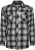 Kam Jeans 6352 Western Twin Pocket Long Sleeve Shirt Charcoal - Chemises - Chemises Grandes Tailles Hommes