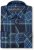 Kam Jeans 6353 Western Check Shirt Navy - Chemises - Chemises Grandes Tailles Hommes