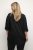 Kaffe Curve Nana Tunique Chemise Noir Profond - Blouses et tuniques - 