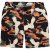 JP1880 Bermuda Shorts Floral All-over Print Black - Shorts - Shorts hommes grande taille