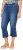 Ulla Popken Cropped Flared Eyelet Jeans Denim Blue - Jeans & Pantalons Femme Grandes Tailles – Plus Size - 