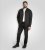D555 Dereham 2 Knitted Sweater with Zipper Charcoal Marl - Sweatshirts & hoodies - Sweatshirts/Hoodies grande taille homme
