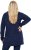 Ulla Popken Space Yarn Oversized Turtleneck Sweater Blue - Sweatshirts & hoodies - 