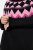 Ulla Popken Neon Alpine Pattern Long Sleeve Turtleneck Sweater Light Pink - Sweatshirts & hoodies - Sweats, hoodies et mailles douillets