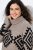 Ulla Popken Aztec Pattern Turtleneck Sweater Pebble Grey - Sweatshirts & hoodies - Sweats, hoodies et mailles douillets