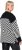 Ulla Popken Graphic Stripe Long Sleeve Turtleneck Sweater Black - Sweatshirts & hoodies - 