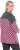 Ulla Popken Graphic Stripe Long Sleeve Turtleneck Sweater Flamingo - Sweatshirts & hoodies - 