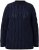 Ulla Popken Openwork Chenille Sweater Navy - Sweatshirts & hoodies - 