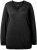 Ulla Popken Soft Fine Knit Pullover V-Neck Sweatshirt Black - Sweatshirts & hoodies - 