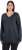 Ulla Popken Soft Fine Knit Pullover V-Neck Sweatshirt Marine - Sweatshirts & hoodies - 