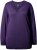 Ulla Popken Soft Fine Knit Pullover V-Neck Sweatshirt Deep Violet - Sweatshirts & hoodies - 