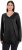 Ulla Popken Casual V-Neck Long Sleeve Sweater Black - Sweatshirts & hoodies - 