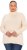 Ulla Popken Turtleneck Ribbed Trim Long Sleeve Sweater Nature Melange - Sweatshirts & hoodies - 