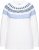 Ulla Popken Norwegian-Inspired Long Sleeve Knit Sweater Snow White - Sweatshirts & hoodies - 
