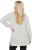 Ulla Popken Space Yarn Oversized Turtleneck Sweater Light Grey Melange - Sweatshirts & hoodies - 