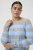 Kaffe Curve Niela Pull rayé Gris clair/Bleu - Pulls et mailles - 