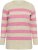 Kaffe Curve Niela Pull rayé Gris plume/Rose chiné - Pulls et mailles - 