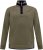 D555 Leicester 2 Quarter Neck Fleece Sweatshirt Khaki - Sweatshirts & hoodies - Sweatshirts/Hoodies grande taille homme