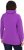 Ulla Popken Drawstring Collar Long Sleeve Sweatshirt Purple - Sweatshirts & hoodies - 