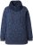 Ulla Popken Teddy Collar Printed Sweatshirt Navy - Sweatshirts & hoodies - 