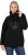 Ulla Popken Rhinestone Snowflake Turtleneck Sweatshirt Black - Sweatshirts & hoodies - 