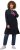 Ulla Popken Extra Long Abstract Graphic Hoodie Navy - Sweatshirts & hoodies - 