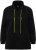 Ulla Popken GLOW Lettered Collared Sweatshirt Black - Sweatshirts & hoodies - 