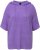 Ulla Popken Fuzzy Knit Short Sleeve Hoodie Pale Lilac - Sweatshirts & hoodies - 