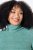 Ulla Popken Asymmetric Zipper Turtleneck Sweater Green - Sweatshirts & hoodies - Sweats, hoodies et mailles douillets