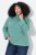 Ulla Popken Asymmetric Zipper Turtleneck Sweater Green - Sweatshirts & hoodies - Sweats, hoodies et mailles douillets