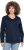Ulla Popken Stripe Panel Long Sleeve V-Neck Sweatshirt Navy - Sweatshirts & hoodies - 