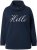 Ulla Popken HELLO Classic Fit Stand-Up Collar Sweatshirt Navy - Sweatshirts & hoodies - 