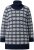 Ulla Popken Eco Cotton Geometric Snowflake Sweater Navy - Sweatshirts & hoodies - 