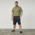 North Latitude 61334 Short En Molleton Noir - Pantalons/shorts de survêtement - Survêtement/jogging grandes tailles
