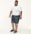 D555 Cleethorpes Hawaii Printed Swimshorts Navy - Maillots de bain - Maillots/Shorts de bain Grande Taille pour Hommes 