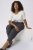 Kaffe Curve Merla Pantalon Dark Grey Melange - Jeans & Pantalons Femme Grandes Tailles – Plus Size - 