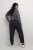 Kaffe Curve Merla Pantalon Noir Oyster - Jeans & Pantalons Femme Grandes Tailles – Plus Size - 